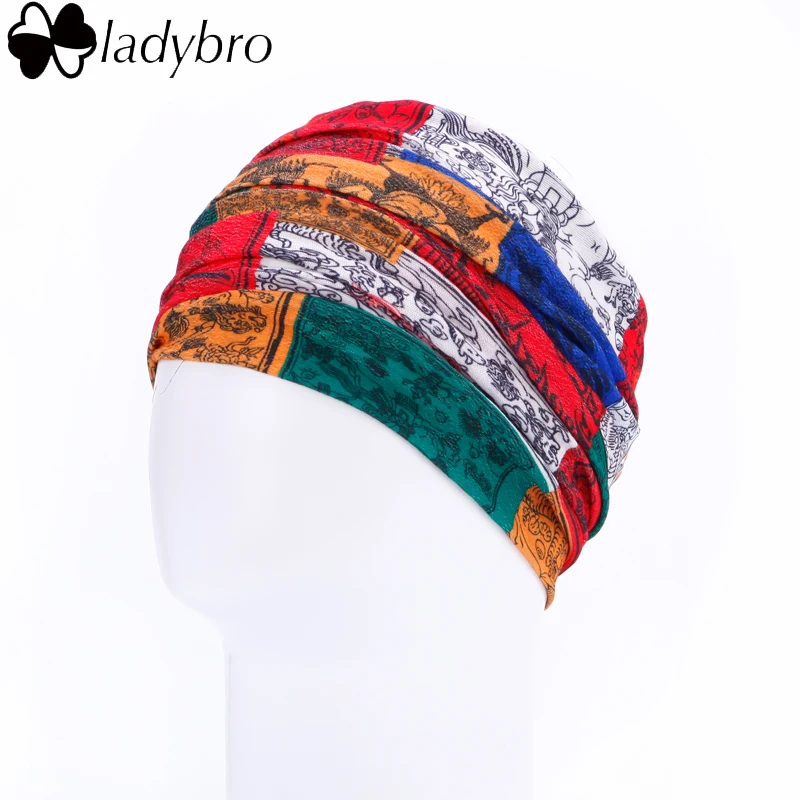 Женский Бесшовный шарф Ladybro многофункциональная бандана для головы 18 цветов |