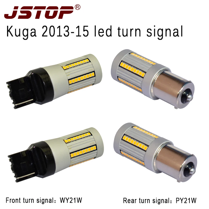JSTOP 4 шт./компл. canbus PY21W BAU15S WY21W 7440 W21W светодиодный поворотный сигнал 12 24 в 100% без