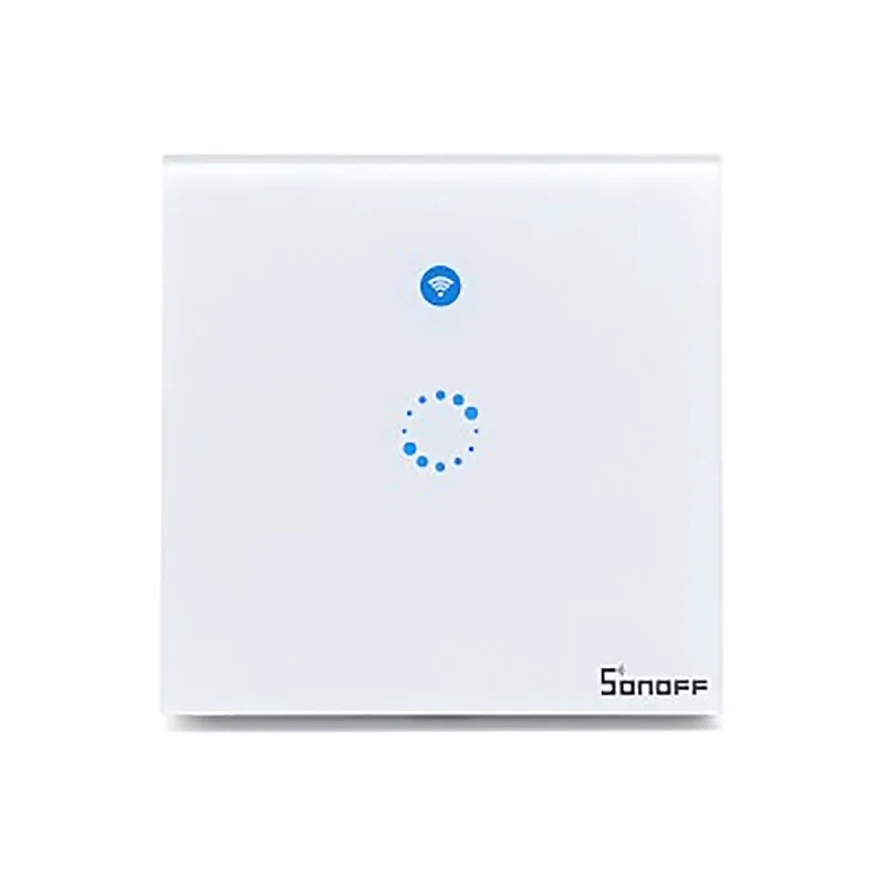 Sonoff T1 1C Sonoff T1 1C 2C умная розетка настенный сенсорный светильник стеклянная панель с светодиодный WiFi/APP беспроводной пульт дистанционного управления розетка работает с Alexa IFTTT - Цвет: Sonoff T1 1C