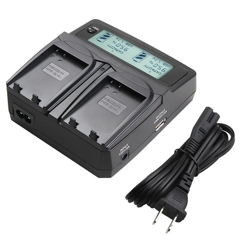 EN-EL14 EN-EL14a ENEL14 EL14a Battery Camera Dual Charger For Nikon P7700 P7100 P7000 D5500 D5300 D5200 D3200 D3300 D5100 D3100 |