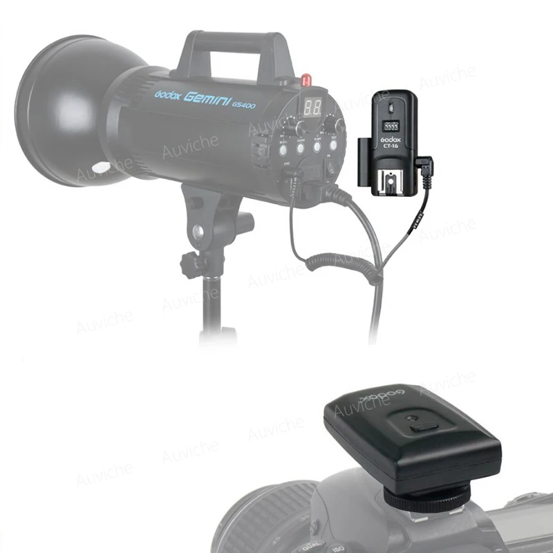 Godox ct 16 Каналы Беспроводной Радио Вспышка Speedlite триггера передатчик + приемник