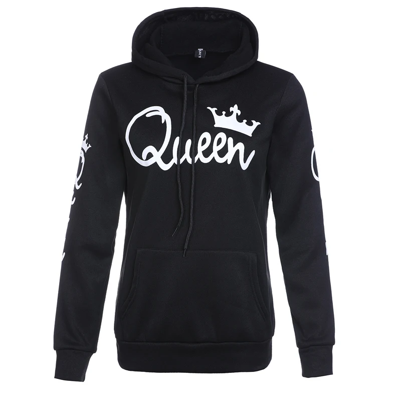 Женская толстовка с капюшоном King Queen Повседневный свитер принтом новый