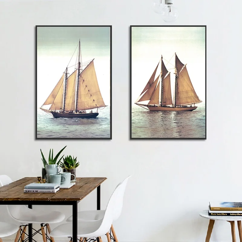 Плакаты и принты в скандинавском стиле без рамы пейзаж Картина на холсте | Дом сад