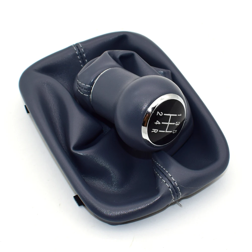 Автомобильная ручка переключения передач с 5 скоростями из искусственной кожи