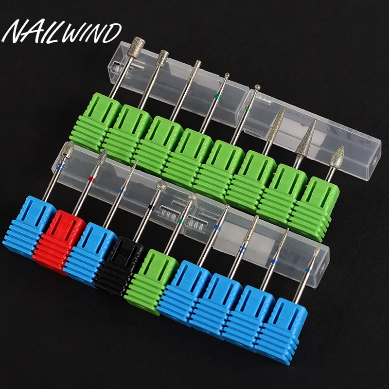 NAILWIND nail Drill Bits Nail diamond sander Plastic Apparatus for Manicure pedicure tools machine removing gel varnish | Красота и