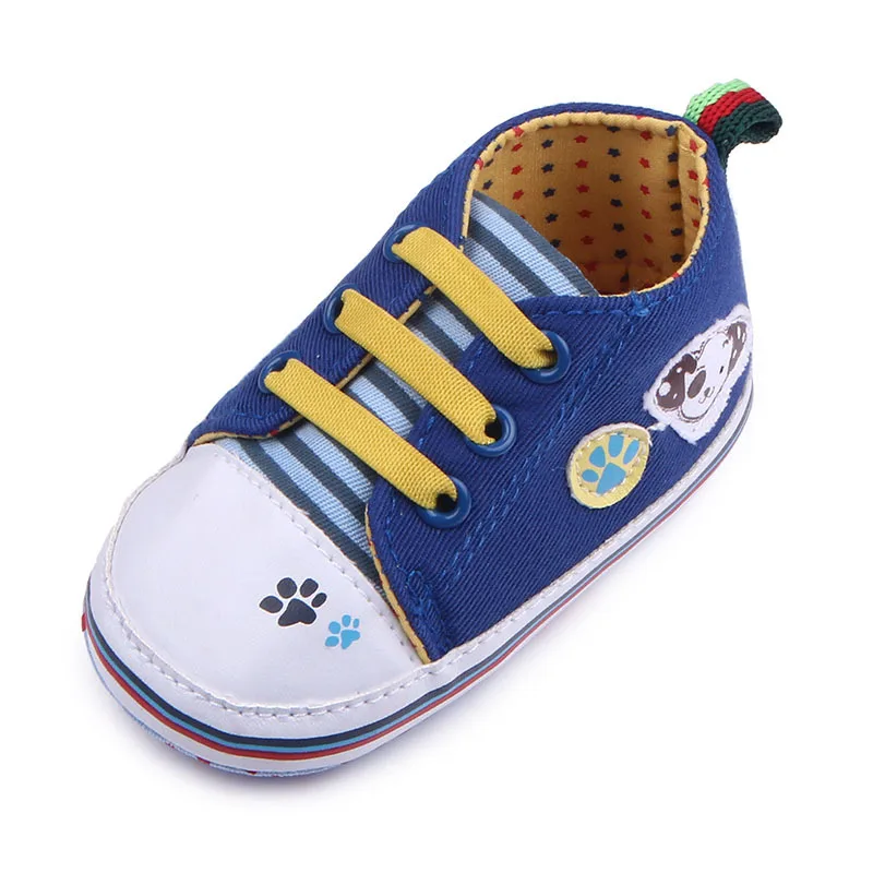 Весна и осень Новый новорожденных Холст малыш Обувь мягкая подошва для первых