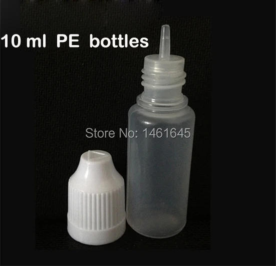 

3000pcs/lot 10ML PE bottle Soft plastic dropper bottle for E cig liquid with Childproof caps, DHL Fast shipping