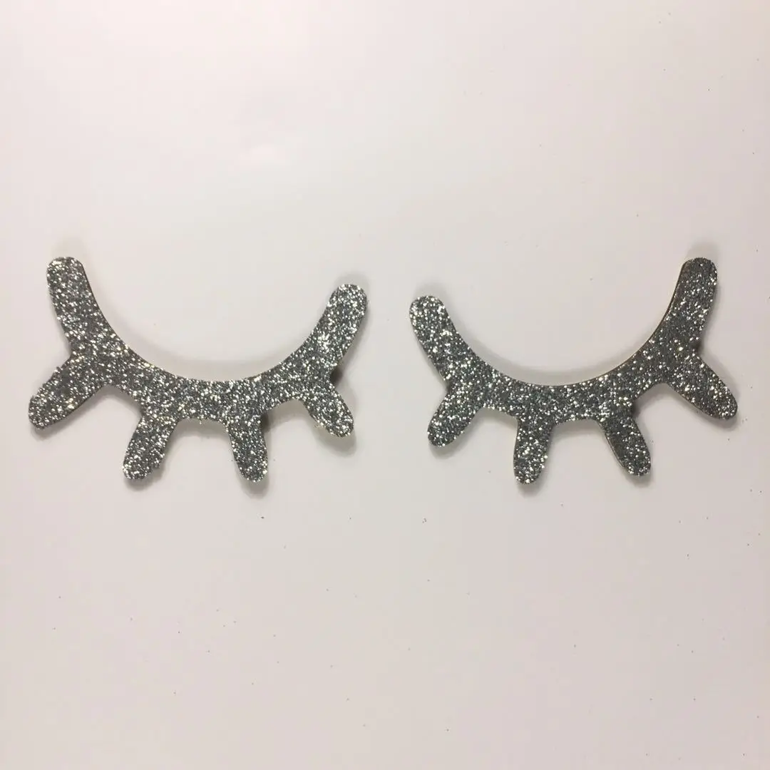 2 шт. декоративные наклейки DIY ремесло мультфильм 3D деревянная Наклейка на стену DIY милые ресницы закрытый глаз наклейка на стену домашний Room-W110