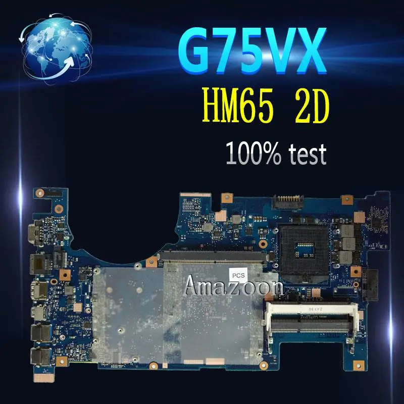 Материнская плата для ноутбука Amazoon G75VX For Asus G75VW G75V G75 тестовая оригинальная