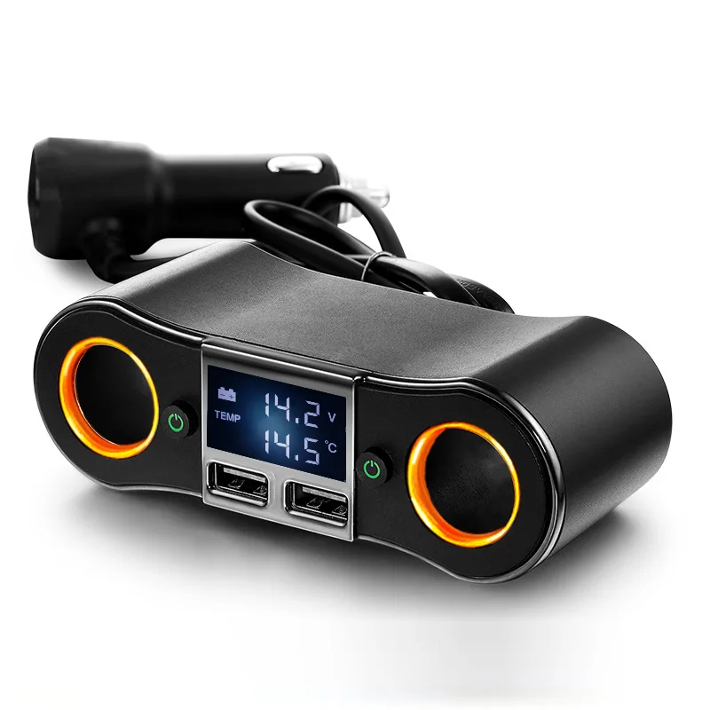 ZNB02 dual USB car charger digital display cigarette lighter one for two phone | Автомобили и мотоциклы