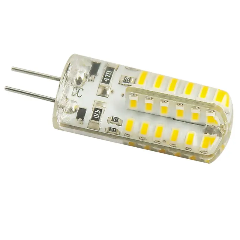 4 шт. в упаковке G4 Лампа 48 SMD 3014 DC 12V 6ВТ 440 500LM светодиодный светильник LED лампы