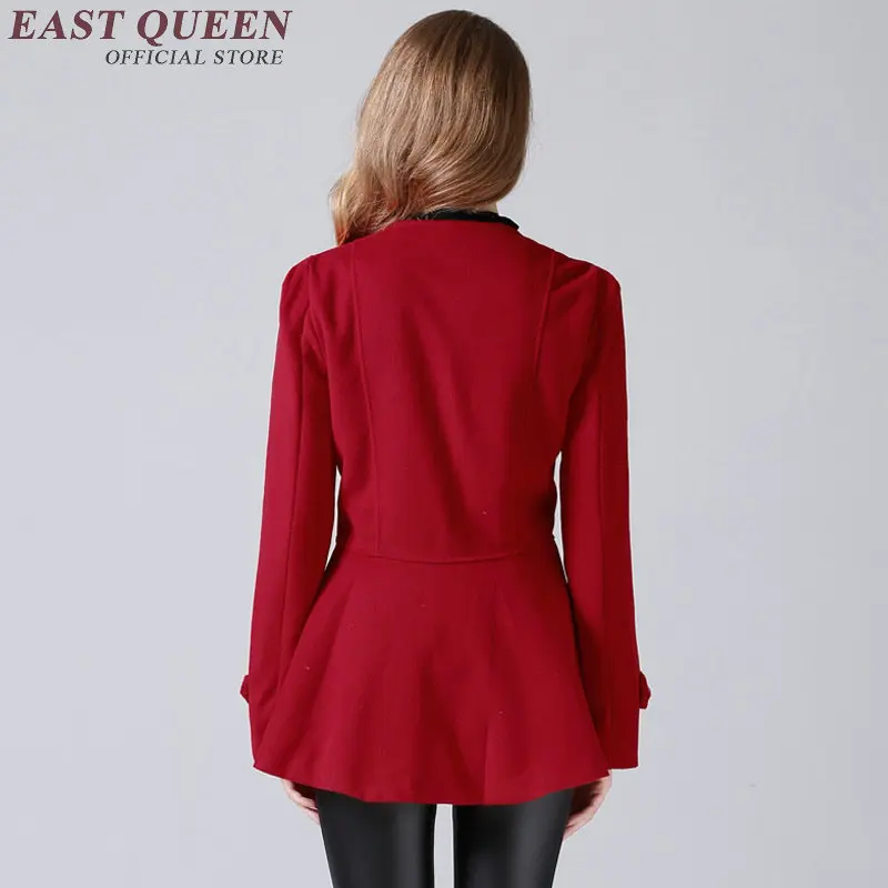 

Woman jackets 2018 double breasted blaser jacket 2018 Spring Women Slim Thin Outerwear Casual Coat European Style AA2957 Y