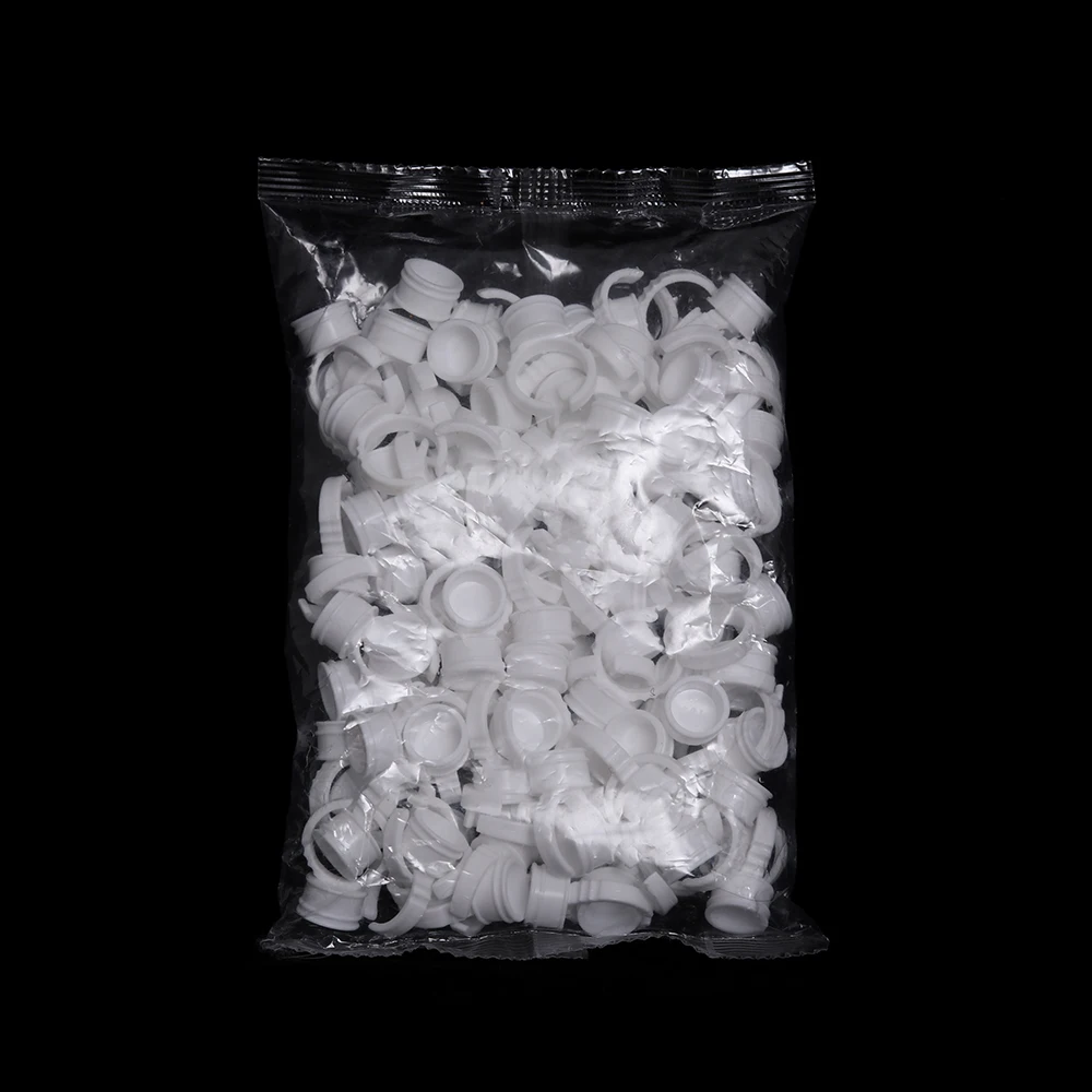 100 шт. паллет с кольцом для клея макияжа инструменты наращивания пигментов