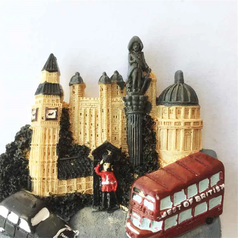 London Trafalgar квадратный рисунок на холодильник стикер Британский пейзаж магнит на холодильник домашний Декор подарок Прямая