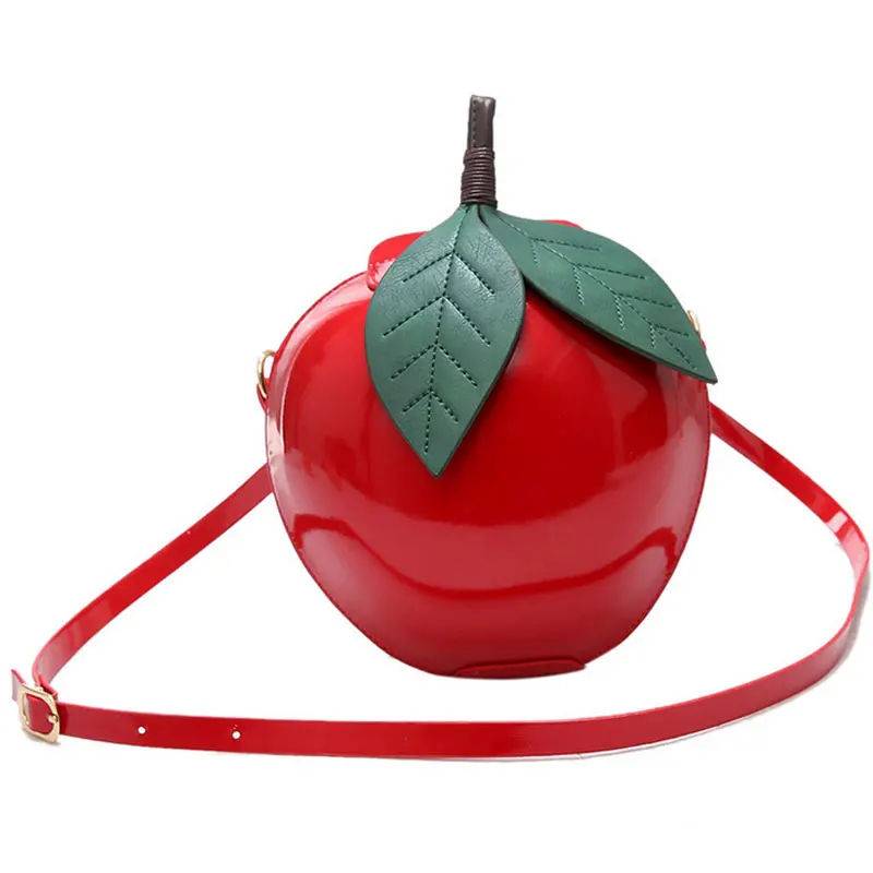 Модная женская сумка через плечо известный бренд красные круглые сумки Apple новые