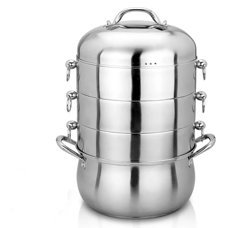Горшок для отпаривания INOX кухонная утварь из нержавеющей стали|steamer pot|cooking steamer