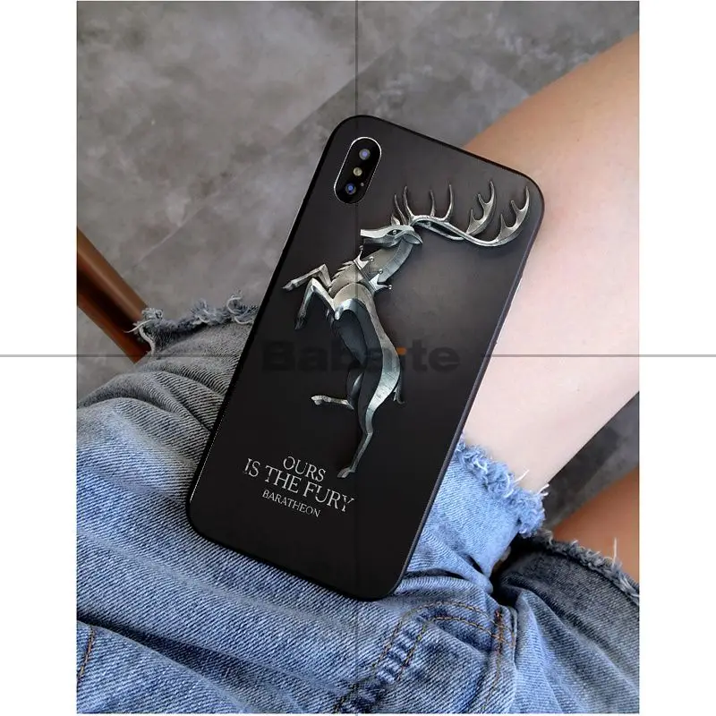 Babaite Игра престолов Новинка чехол для телефона Fundas чехол для iPhone X XS MAX 6 6S 7 7plus 8 8Plus 5 5S XR