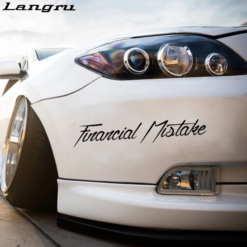 Langru Financial missit Наклейка Виниловая наклейка для стайлинга автомобиля Drift Illest Stance