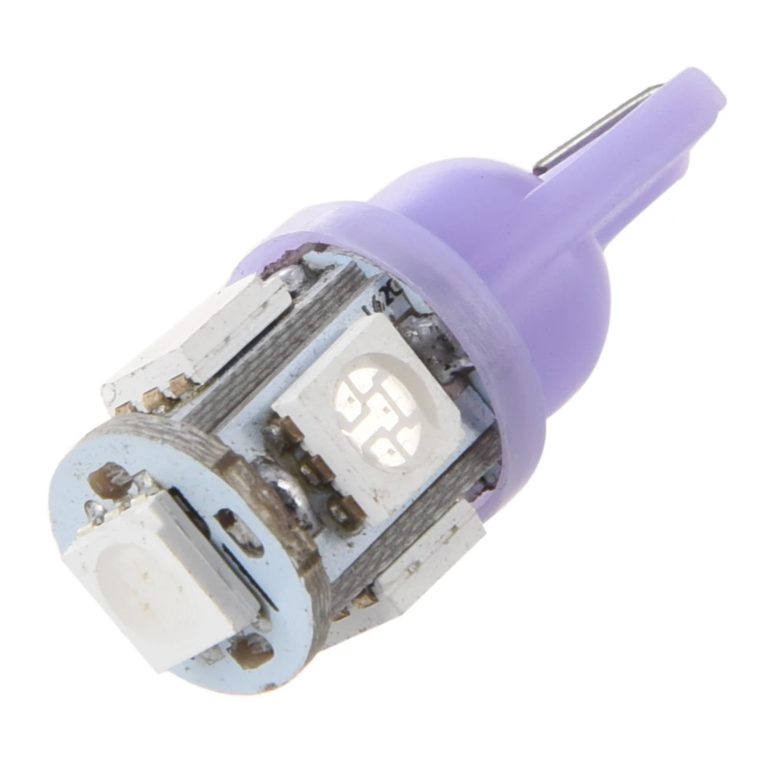 Автомобиль DC 12V фиолетовый свет T10 5050 SMD 5 светодиодов боковые парные