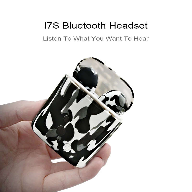 I7S TWS camo наушники туры беспроводные Bluetooth двойные Близнецы стерео музыка