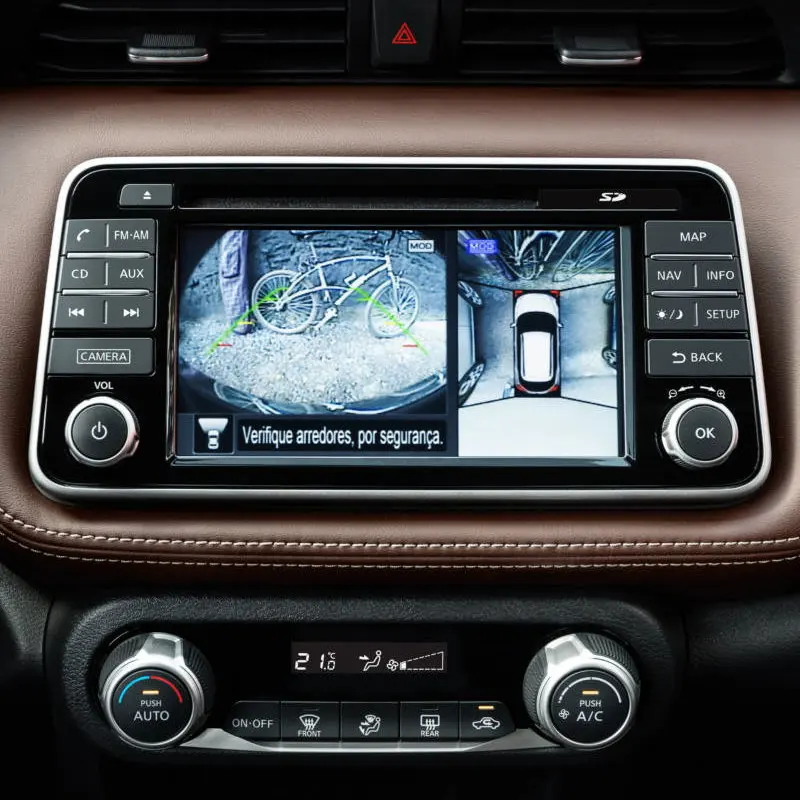 Переходник RCA для Nissan Kicks с возможностью поворота на 360 градусов всех парковочных
