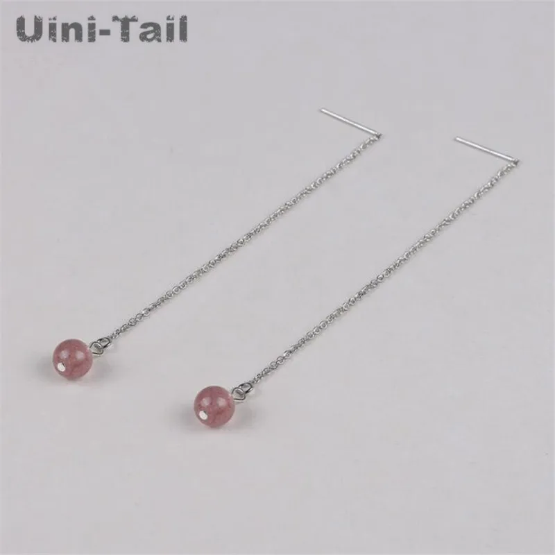 Горячие новые серьги Uini Tail с искусственными серебряными сердечками для девушек