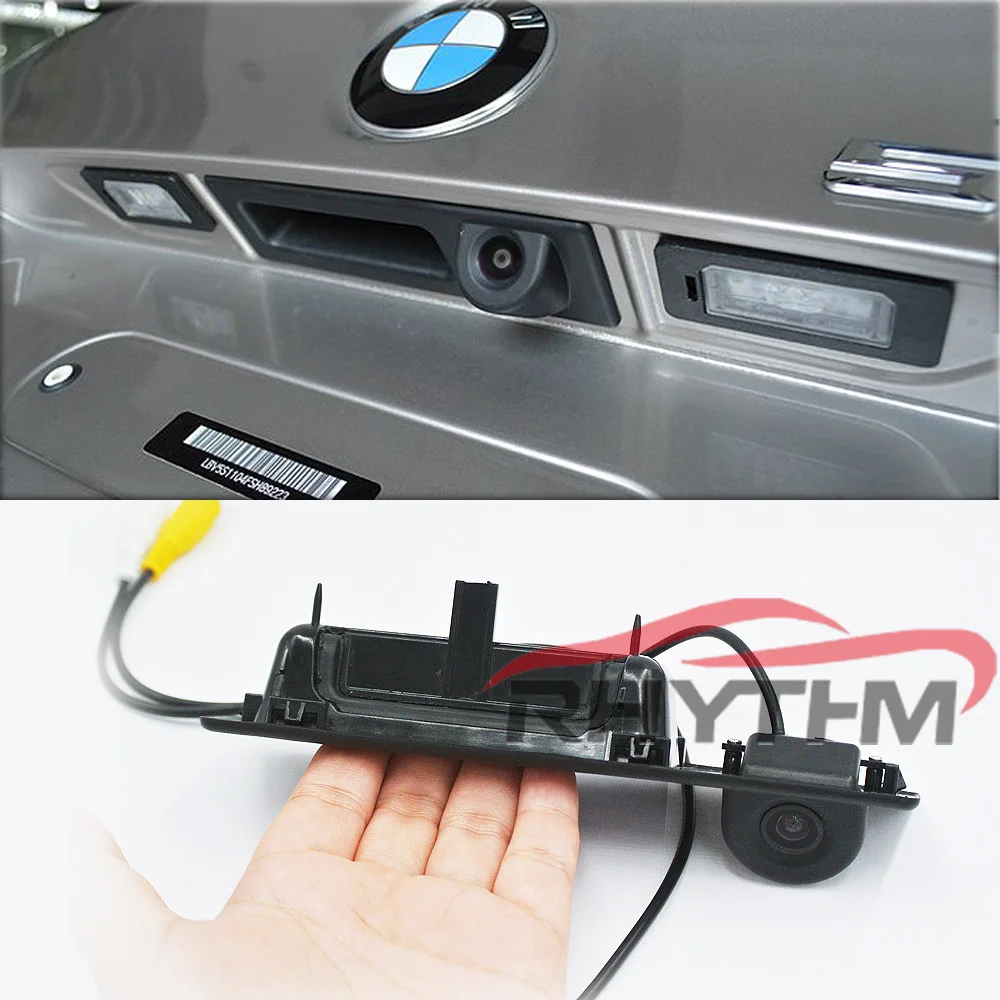 Rhythm CCD HD Автомобильный багажник ручка камера заднего вида для BMW 3 5 X3 серии F10 F11 F25
