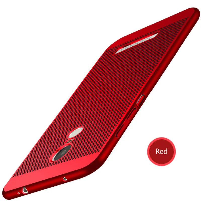 Red GerTong теплоотвод чехол для Xiao mi Red mi 4A Note 4 4X Pro 3S 3 mi A1 5X5 6 mi 6 mi 5 чехол для телефона задняя крышка Fundas Armor - Цвет: Red