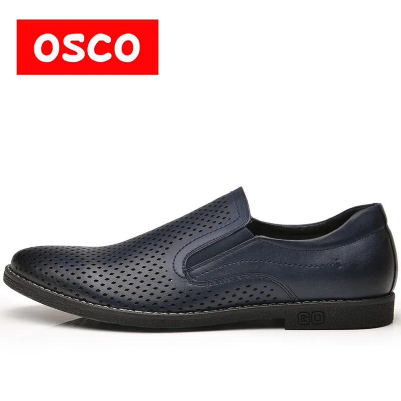 OSCO/модные Лоферы для вождения мужская обувь без шнуровки летняя деловые