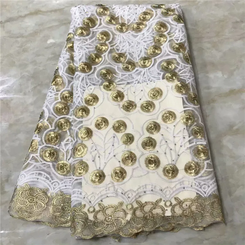 

african lace fabric 2018 high quality lace black and white french lace fabric with stones embroidered tulle fabrics 5yards