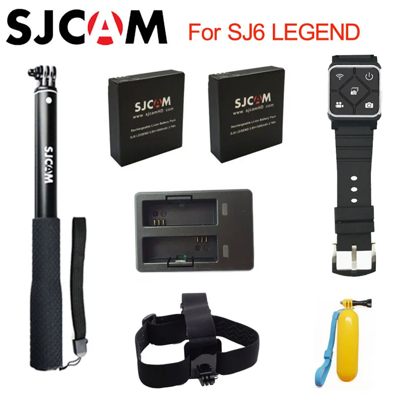 Оригинальный SJCAM SJ6 Legend аксессуары аккумулятор селфи палка монопод на запястье