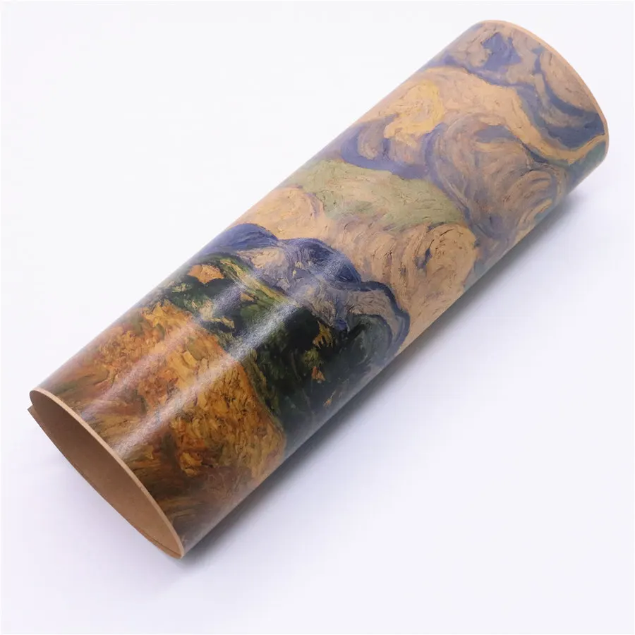 Van Gogh Oil Painting Field Retro Old Art Kraft Paper Home Decor Wall Sticker Bar Cafe Poster FVD 42.5x30.5cm | Дом и сад