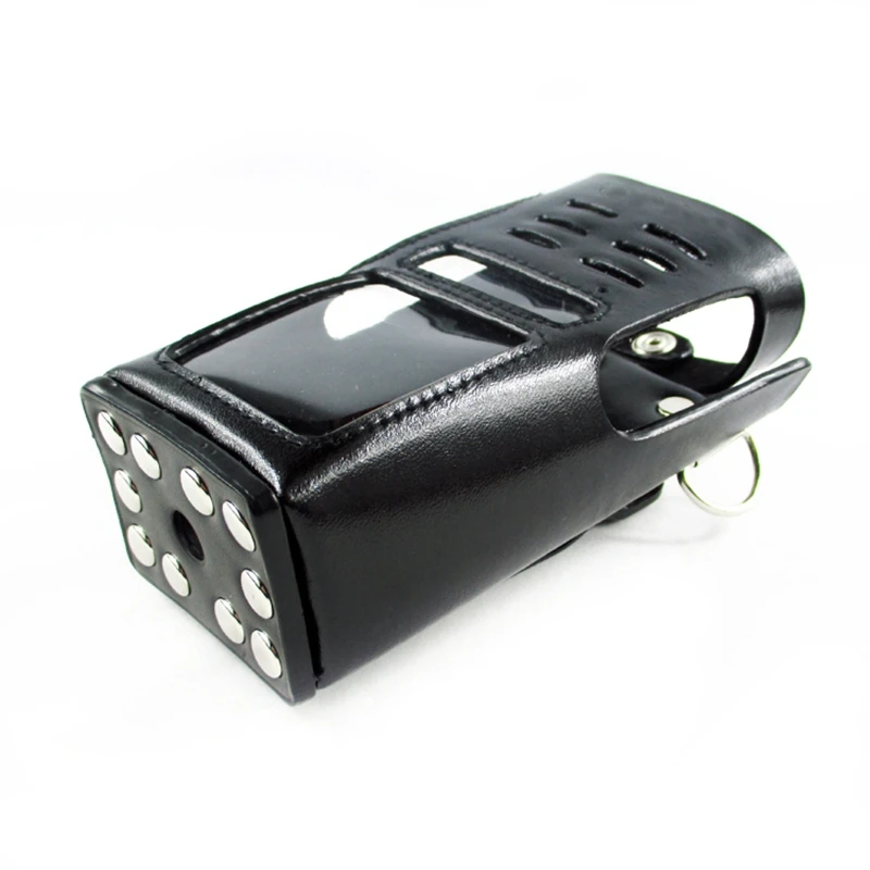 Двусторонняя кожаная защитная сумка на плечо для рации Motorola GP338 GP360 GP380 HT1250 (art.: 7ad7cddaf) - 7ad7cddaf