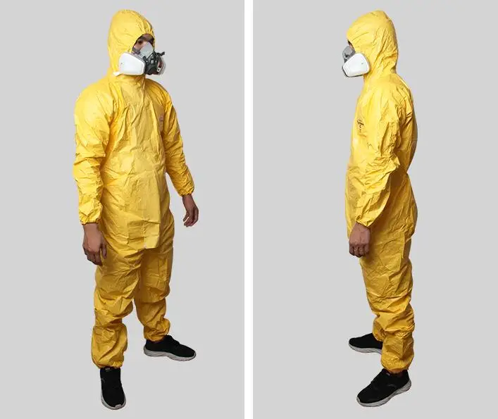DuPont C Type 3 High Concentration Chemical Protective Clothing Strong Acid Alkali Pesticide Paint Toxic Dust Safety Work Suit