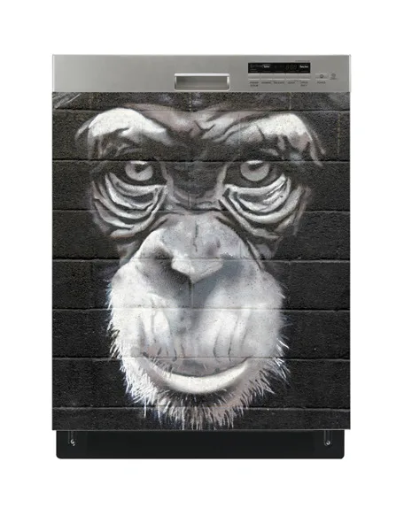 Оптовая продажа 3D арт мордочкой обезьяны рисовать посудомоечная машина