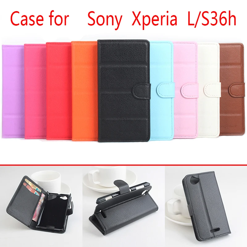 Оригинальный чехол для телефона из натуральной кожи с откидной крышкой sony Xperia