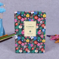 high quality floral schedule minute book diary weekly planner flower notebook school office supply student prize stationery