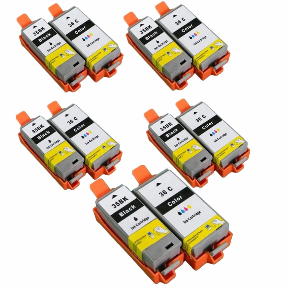 PGI 35 PGI35 35BK CLI 36 струйных картриджей Замена для Canon Pixma IP100B IP100 с батареей мини 260