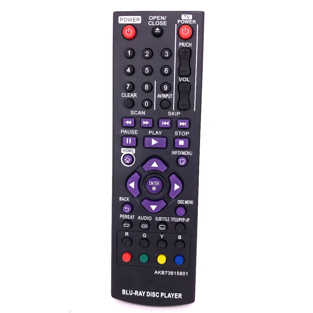 (2 шт./лот) Новый пульт дистанционного управления для LG Blu Ray DVD AKB73615801 BP120 BP125 BP320 BP320N