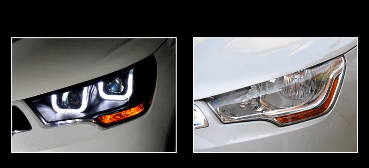 Автомобильный Стильный чехол для лобового фонаря для Citroen C4L 2013- фары светодиодный фары DRL Объектив Двойной Луч Биксеноновые HID аксессуары