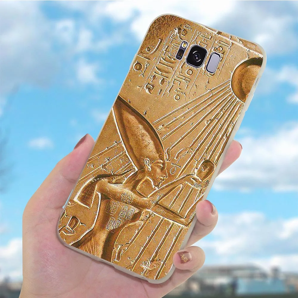 Мягкий ТПУ чехол для телефона Samsung Galaxy A70 Anubis Ankh Фараон A3 A6 Plus A5 A7 A8 A9 A10 A20 A30 A40 A50