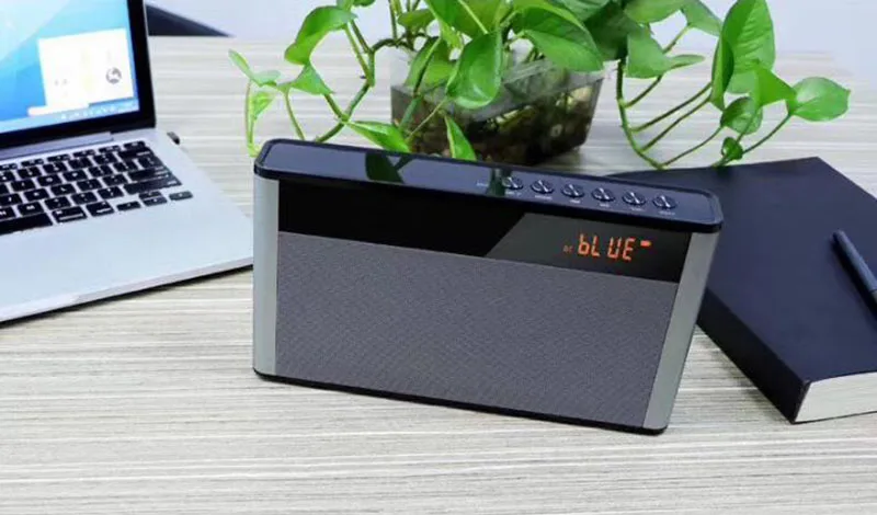 P2 10 Вт Bluetooth динамик Портативный беспроводной Hi-Fi супербасы двойной динамик s Саундбар с микрофоном TF FM радио USB звуковая коробка светодиодный дисплей