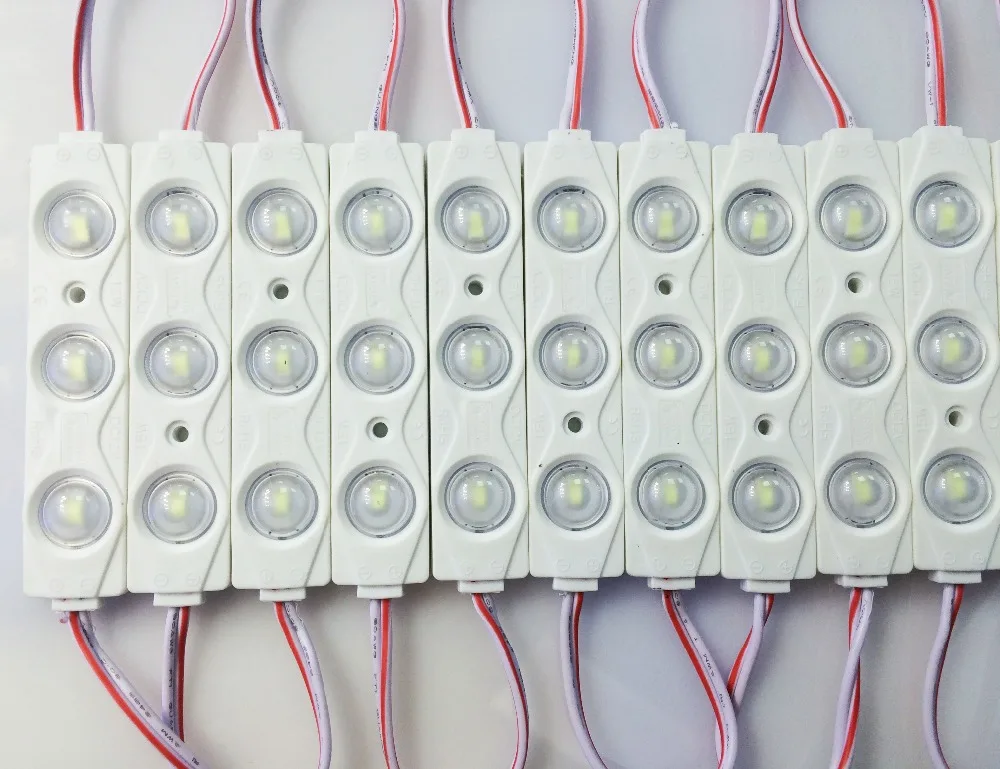 20 шт./лот Постоянного тока 5730 инъекции СВЕТОДИОДНЫЙ Модуль 3LED объектив 160