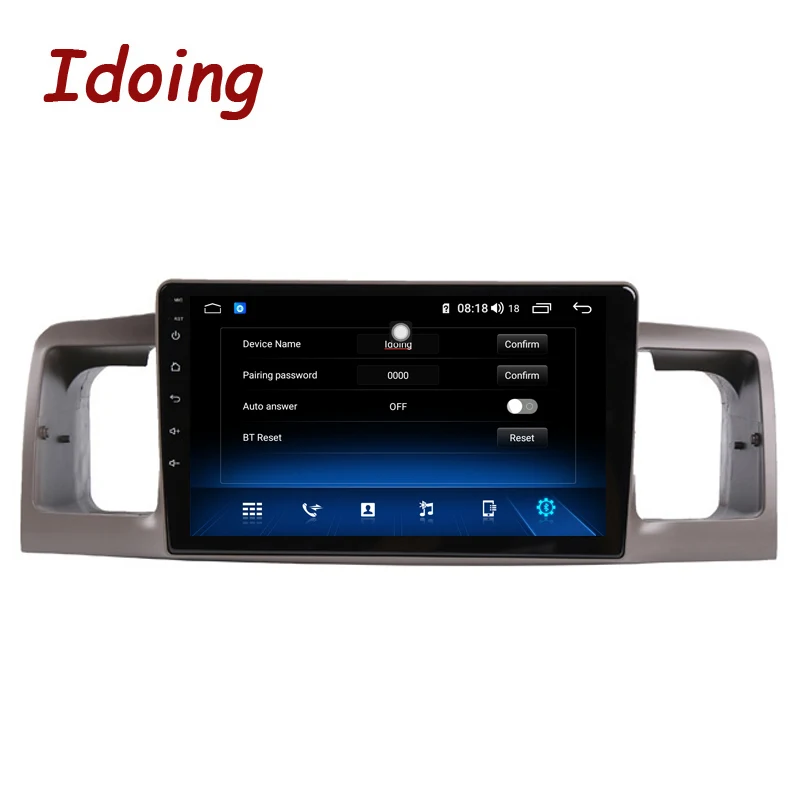 Idoing 9 &quot2.5D ips Android 8 1 автомобильный DVD мультимедийный плеер gps для Toyota Corolla EX 2007-2012 DSP