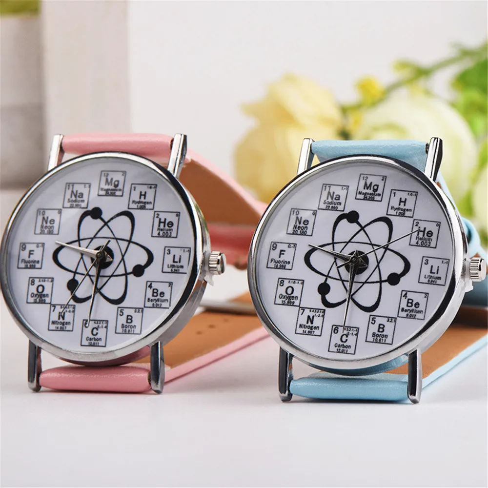 Montre femme 2018 горячая распродажа Женские часы необычный химический элемент
