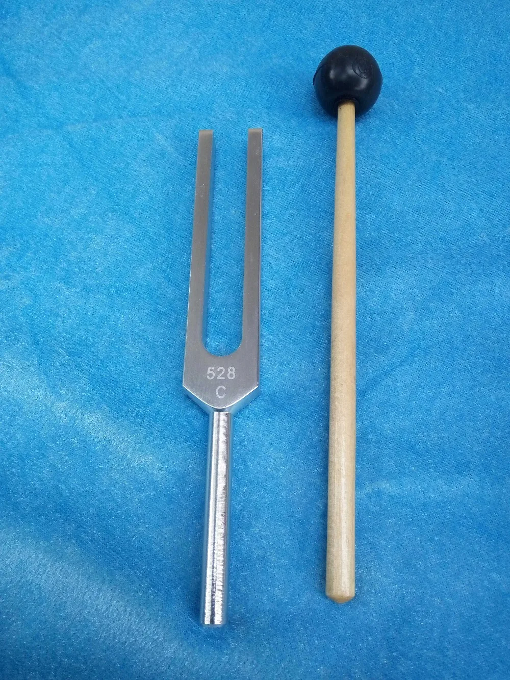 528HZ Aluminum Alloy Tuning Fork Chakra Hammer With Mallet Sound Healing Therapy For Ear Care Medical Neurological Instrument |