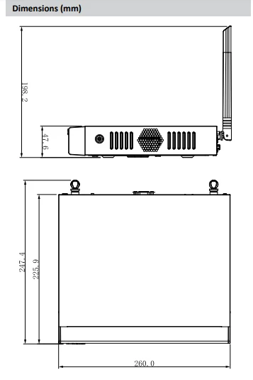 Оригинальный видеорегистратор Dahua 4K NVR 4 канальный 8 компактный H.265 1U Lite