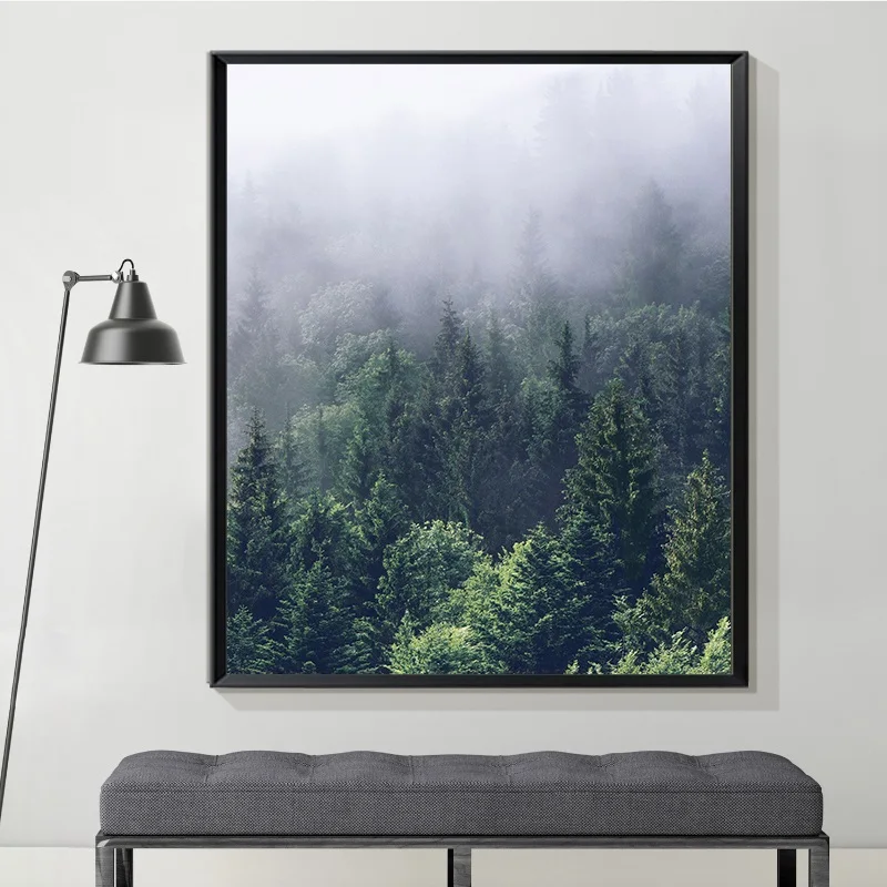 Скандинавские декоративные пейзажи холст живопись настенные художественные