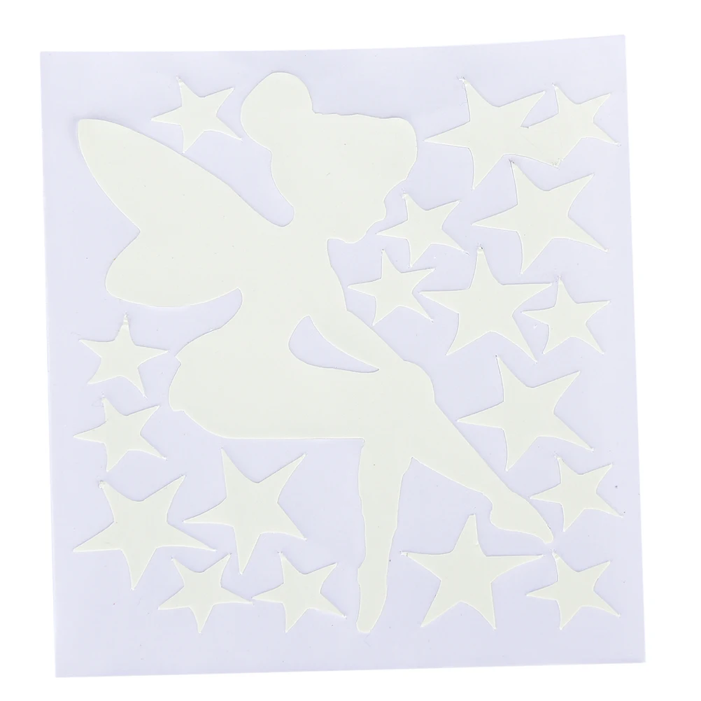 Сказочные звезды Бабочка Наклейка на стену светящийся в темноте переключатель