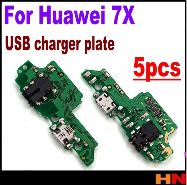 Фото 5 шт. Замена для Huawei Honor 7X USB зарядный порт док-станция разъем гибкий кабель |